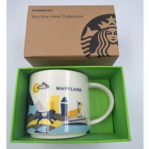 Starbucks You Are Here Maryland Collectible Ceramic Coffee Mug 14oz w/ Box - NEW